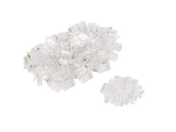 РАЗЪЕМ 100X РАЗЪЕМ RJ45 РАЗЪЕМ 8P8C UTP КАТ.6 С НАПРАВЛЯЮЩЕЙ LANBERG