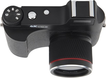 Aparat Cyfrowy 4K, Kompaktowy Aparat do Vloggingu 48 MP Ręczne