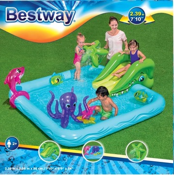 Wodny plac zabaw basen zjeżdżalnia BESTWAY 53052