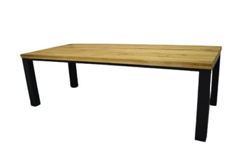 Masywny Stół drewniany dębowy VILLANDERS 240x100cm