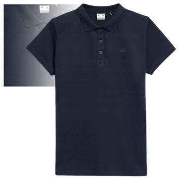 4F T-shirt Koszulka Polo z Kołnierzykiem F585 S