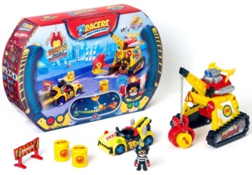 T-RACERS набір TURBO CRANE кран транспортний засіб + фігурка 015711