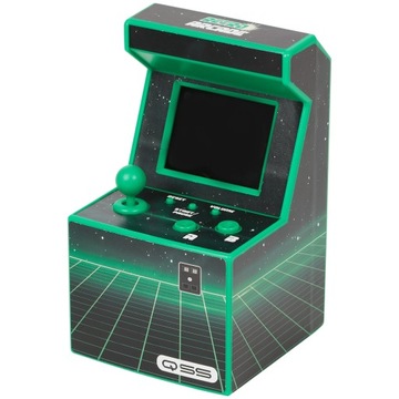 Miniaturowy automat do gier retro QSS 16 cm 240 gier ZIELONY