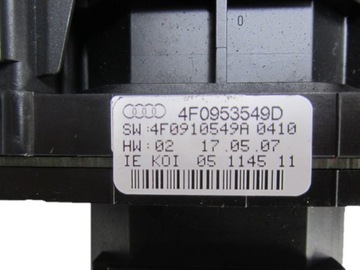AUDI A6 A8 PŘEPÍNAČ KOMBINOVANÝ PÁSEK 4F0953549D 4E0953541B