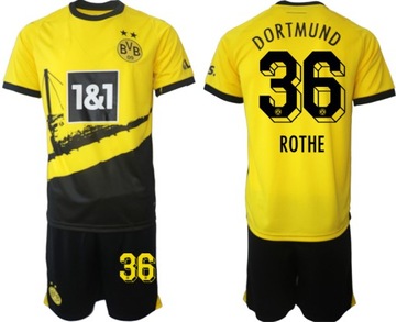Komplet koszulek piłkarskich Dortmund home Nr 36 ROTHE