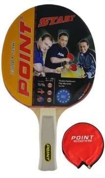 Rakietka paletka do tenisa stołowego ping ponga Point Start + Pokrowiec