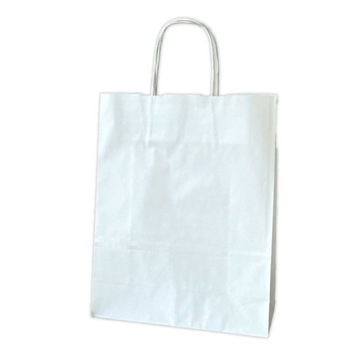 Torba torebka papierowa biała na Prezent