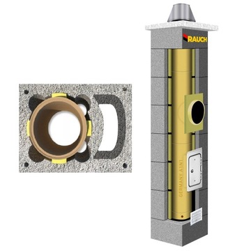 System kominowy RAUCH 6 m komin fi 180 systemowy
