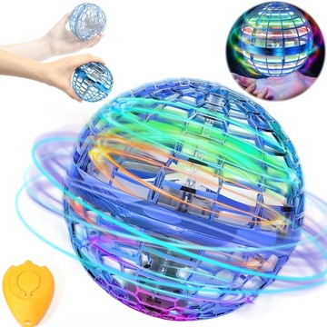 LATAJĄCA BOOMERANG SPINNER KULA STEROWANY RĘKĄ LED