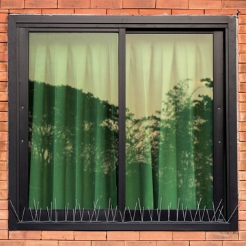 WYSOKIE SZEROKIE I GĘSTE MOCNE KOLCE NA PTAKI GOŁĘBIE | NIERDZEWNE 40x18cm