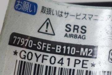 HONDA FR-V BE PŘEDNÍ PRAVÝ SENZOR NÁRAZU 77970-SFE-B110-M2 2005