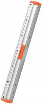 Linijka aluminiowa z uchwytem niebieska 30cm Tetis