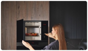 AMICA STUDIO Набор встраиваемой бытовой техники «Пицца» Черное стекло для кухни 5 ЛЕТ