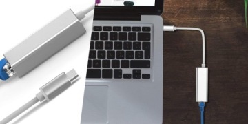 Переходник USB-C на разъем RJ45 SPU-A04, серебристый