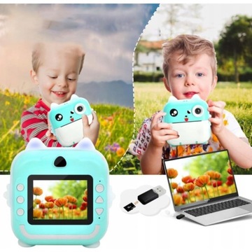 ЦИФРОВАЯ КАМЕРА Мгновенного действия с ЖК-дисплеем и принтером для детей, игровые ролики для печати