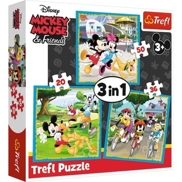 PUZZLE 3W1 MYSZKA MICKEY Z PRZYJACIÓŁMI DISNEY TREFL 3+