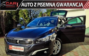 Peugeot 508 I SW Facelifting 2.0 BlueHDi 150KM 2015 Peugeot 508 Poliftowy LEDY Zadbany Serwisowany SKORY Kamerka GPS Head Up