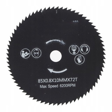 72T HSS Piła tarczowa do metalu drewna 85*10mm