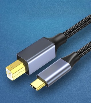 КАБЕЛЬ USB 2.0 USB-B НА USB-C ДЛЯ ПРИНТЕРА OPLOT QGeeM 2 метра