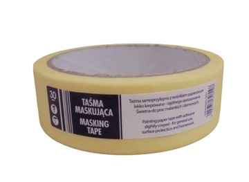 TAŚMA MASKUJĄCA MALARSKA ŻÓŁTA 30mm x 25m