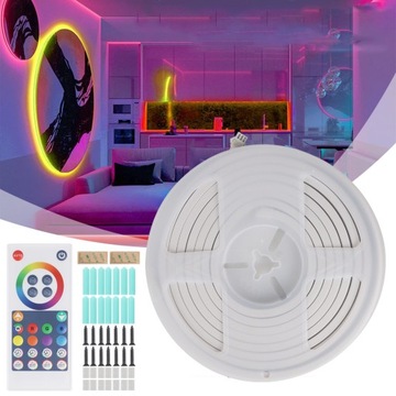 УМНЫЕ СВЕТОДИОДНЫЕ ЛЕНТЫ НЕОНОВЫЕ ЛАМПЕРЫ RGBIC ОГНИ DIY 10W5V