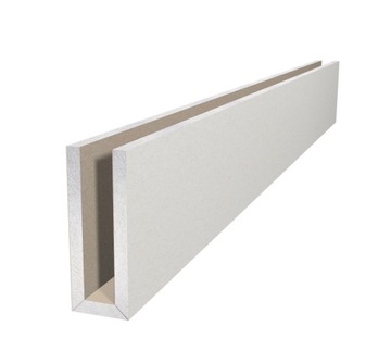 OSŁONA KARNISZ OŚWIETLENIE LED PROFIL U55 ZABUDOWA