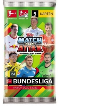 Bundesliga 2020/2021 saszetki 100 karty match atta