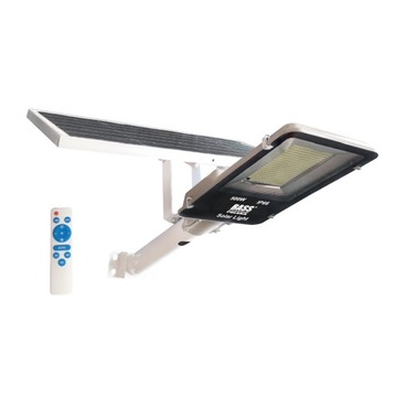 LATARNIA ULICZNA 500W LAMPA SOLARNA + PANEL UCHWYT