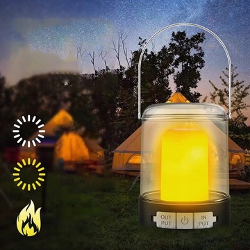 Latarka lampka biwakowa turystyczna WODOODPORNA