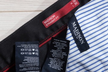 TOMMY HILFIGER MADISON STRAIGHT FIT SPODNIE 36/30