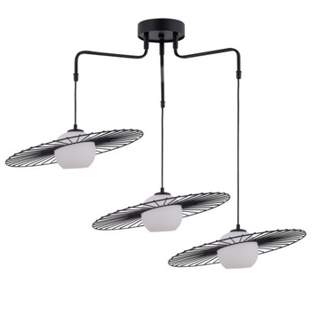 SIGMA Nowoczesna lampa LED SOL 3 CZARNY lampa wisząca LED