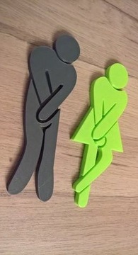 Юмор Туалет Символы Маркеры Мистер Миссис Блэк