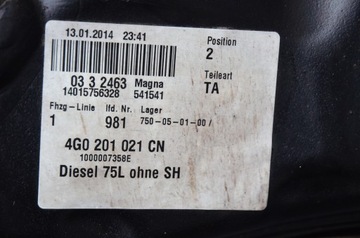 AUDI A6 4G9 C7 NÁDRŽ PALIVA 3.0 TDI 4G0201021BR