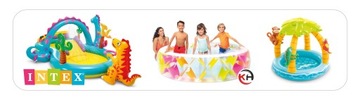 Надувной детский бассейн INTEX 57100 с мягким дном