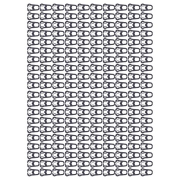 200 шт., пластиковые пряжки с куриным клювом из полипропилена