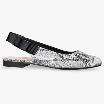 БАЛЕТКИ ЖЕНСКИЕ НА ОТКРЫТОМ КАБЛУКЕ, НА ПЛОСКОЙ ПЛАТКЕ, размер 40