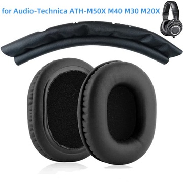 Wymienne poduszki nauszne do Audio Technica ATH M70 M50X M50 MSR7 M40X M40