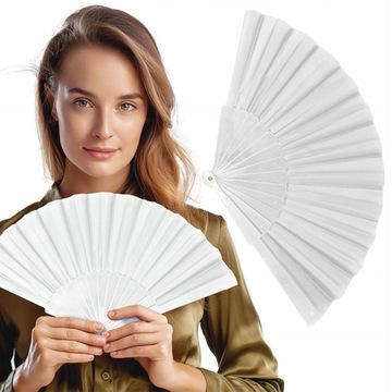 Фан -фанат Японский китайский жарм летняя свадьба для гостей белые