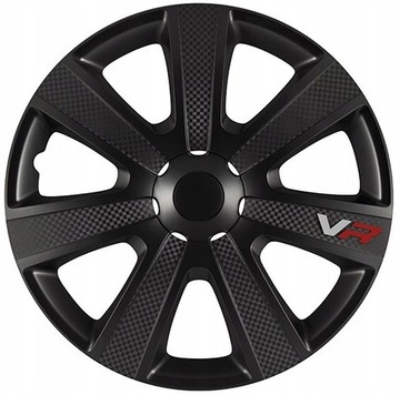 Kołpak kołpaki 14 VR carbon czarny black 1 sztuka