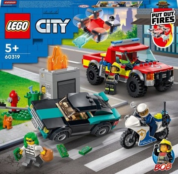 LEGO CITY AKCJA STRAŻACKA I POŚCIG ZESTAW 60319