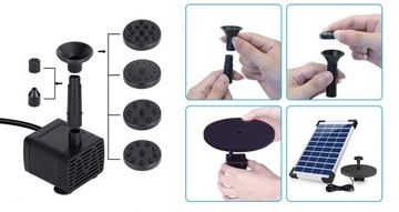 СОЛНЕЧНЫЙ САДОВЫЙ ФОНТАН ПЛАВАЮЩИЙ ВОДЯНОЙ НАСОС ДЛЯ ПРУДА