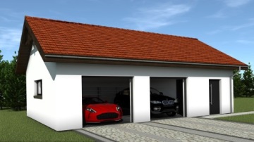 PROJEKT GARAŻU DWUSTANOWISKOWEGO G2110