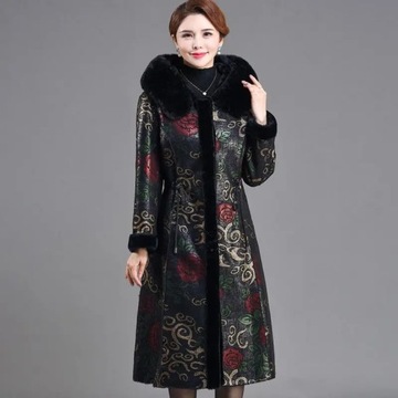 7XLHigh Quality Fur Coat Women Two Sides Wear 2024