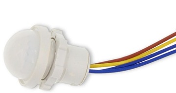 Czujnik Ruchu Sensor Sonda PIR 230V 20mm LED 90sek