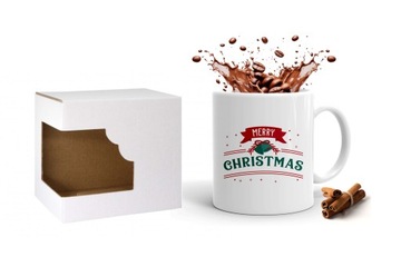 РОЖДЕСТВЕНСКАЯ КРУЖКА + ОЛЕНЬЯ ЛЕНТА + ВАШЕ ЛЮБОЕ ФОТО или текст + узоры