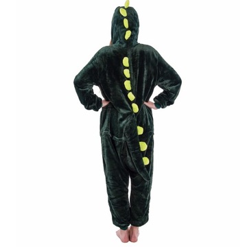 DINOZAUR Smok Piżama Jednoczęściowa Kigurumi Onesie Kombinezon S 146-154 cm