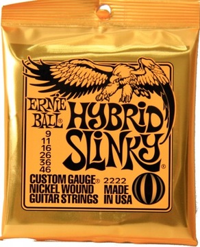 Ernie Ball Hybrid Slinky Nickel Wound 9-46 2222 Struny do gitary elektryczn