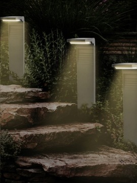 4x солнечная садовая лампа, встраиваемый светодиодный датчик на стойке освещения