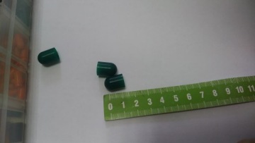 РЕЗИНОВЫЙ КОЛПАК для лампы T10, ЗЕЛЕНЫЙ j