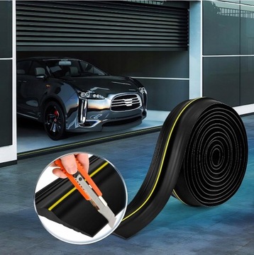 Порог прокладки гаража для гаражной двери Высокая видимость 12,5x88 см 3 м